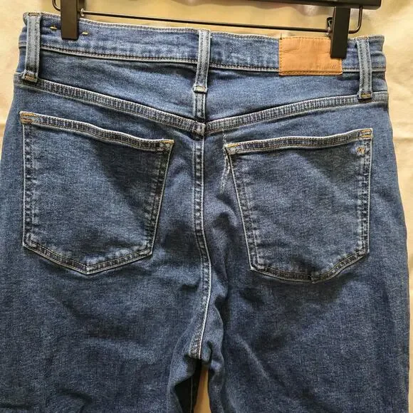 Madewell The Perfect Vintage Straight Jean stretch high rise denim size 28 - Picture 8 of 13
